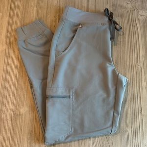 Figs XS dusty blue Zamora joggers